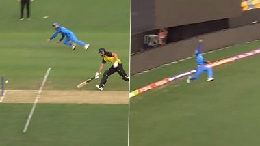 Virat Kohli Fielding Show During Warm-up Match vs Australia Takes Limelight: Watch Videos of Star Indian Cricketer Inflict a Run-Out and Take a Superb One-Handed Catch