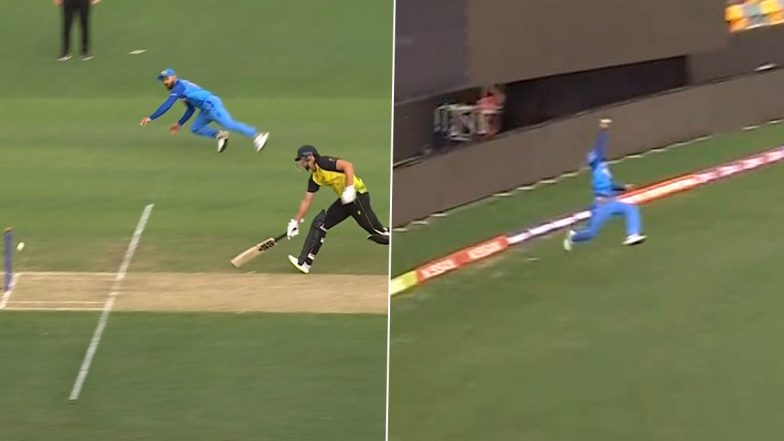 Virat Kohli Fielding Show During Warm-up Match vs Australia Takes Limelight: Watch Videos of Star Indian Cricketer Inflict a Run-Out and Take a Superb One-Handed Catch