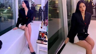 BLACKPINK’s Jisoo Exudes Boss Lady Vibes in Black Jacket Dress and Swanky Necklace That Is Worth a Glance! (View Pics)