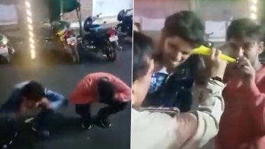 Video: Cops Make Youths Do Sit-Ups, Blow 'Pungi' in Their Ears as Punishment for Causing Nuisance During Navaratri in MP’s Jabalpur