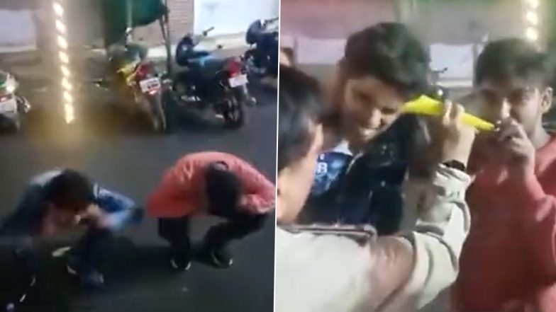 Video: Cops Make Youths Do Sit-Ups, Blow 'Pungi' in Their Ears as Punishment for Causing Nuisance During Navaratri in MP’s Jabalpur