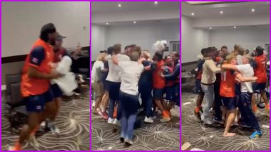 Netherlands Players Celebrate As Namibia Lost to UAE Paving Way for Their T20 World Cup 2022 Super 12 Qualification (Watch Video)