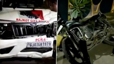 Gujarat: Bike Rams Into Police Van in Rajkot; Minor Boy Killed, Another Seriously Injured