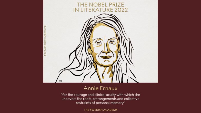 Nobel Prize in Literature 2022: Annie Ernaux Win Prestigious Award For 'Courage and Clinical Acuity' of Her Often Autobiographical Work