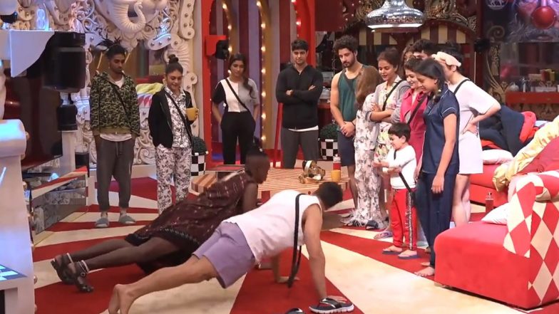 Bigg Boss 16: Kili Paul’s Push-Ups Competition With Shalin Bhanot Proves Social Media Sensation Is a Fan of the Actor’s Fitness (Watch Video)