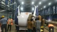 Vande Bharat Express Train Suffers Damage Yet Again Near Ahmedabad, Undergoes &lsquo;Nose-Job&rsquo; After Hitting Cattle on Consecutive Day; Watch Video