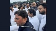 Mulayam Singh Yadav Last Rites: Surge of Emotions As SP Founder&rsquo;s Mortal Remains Consigned to Flames in His Native Village Saifai (Video)