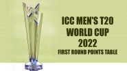 ICC T20 World Cup 2022 First Round Points Table Final Update: Zimbabwe, Ireland Qualify from Group B
