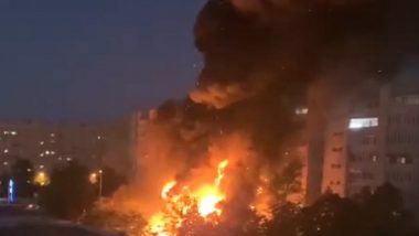 Russia: 3 Killed, 19 Injured After Military Plane Crashes in Yeysk City (Watch Video)