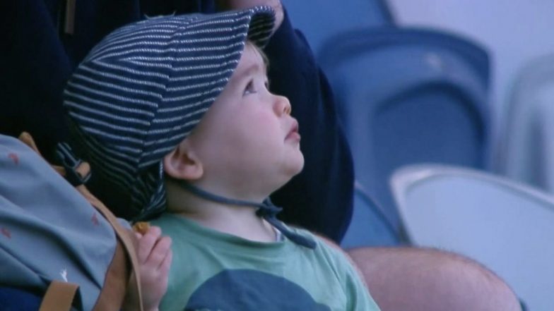 Video of Little Kid Watching Ball Sail Over for Six During Namibia vs Netherlands ICC T20 World Cup 2022 Match is So Adorable