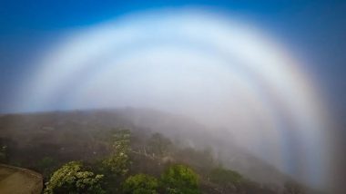 Rare 'Ghost' Rainbow! Photographer Captures Mysterious Fogbow in Misty San Francisco Sky; Magnificent Pics of the Aerial Phenomenon Goes Viral