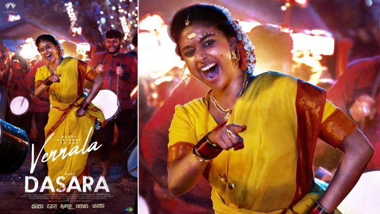 Dasara: Keerthy Suresh’s First Look as Vennala from Nani’s Film Unveiled on Her Birthday (View Pic)