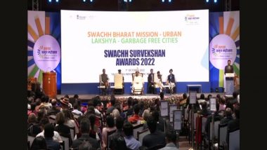 Swachh Survekshan Awards 2022: Indore Ranked Cleanest City in India for 6th Consecutive Time, Followed by Surat, Navi Mumbai