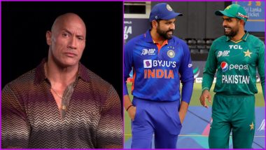 Dwayne 'The Rock' Johnson Promotes India vs Pakistan T20 World Cup 2022 Match, Calls it 'The Greatest Rivalry' (Watch Video)