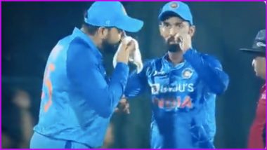 Rohit Sharma Nose Bleeding: Indian Captain Continued to Lead the Team Despite External Injury (Watch Viral Video)