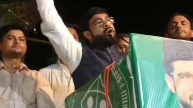 Uttar Pradesh AIMIM Chief Saukat Ali Booked for ‘Disturbing Communal Harmony’ (Watch Video)