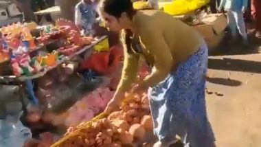 Uttar Pradesh Shocker: Woman Doctor Booked for Vandalising Diwali Shops in Lucknow (Watch Video)