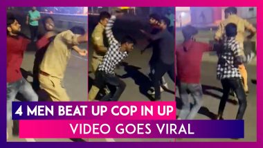 Viral Video: Four Men Beat Up Cop In Lucknow, Uttar Pradesh, Case Registered