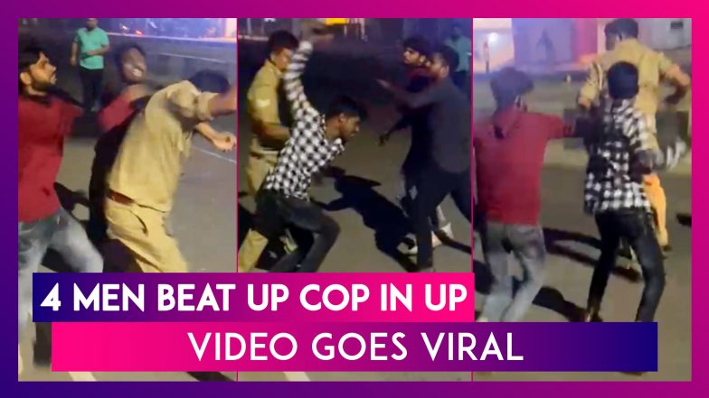 Viral Video: Four Men Beat Up Cop In Lucknow, Uttar Pradesh, Case Registered