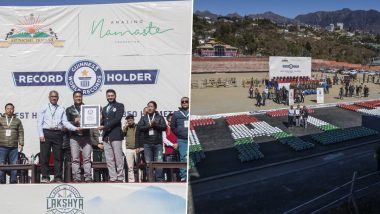 Tawang Enters Guinness Book of World Records By Forming Largest Helmet Shape, Arunachal Pradesh CM Prema Khandu Elated Over 'Incredible Feat'
