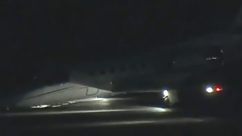 Viral Video: Plane Forced to Land Without Front Landing Gear at Los Angeles Airport