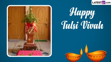 Tulsi Vivah 2022 Messages and Tulsi Kalyanam Wishes: Share Greetings, Images and HD Wallpapers To Celebrate the Marriage Ceremony of Goddess Tulsi and Lord Vishnu