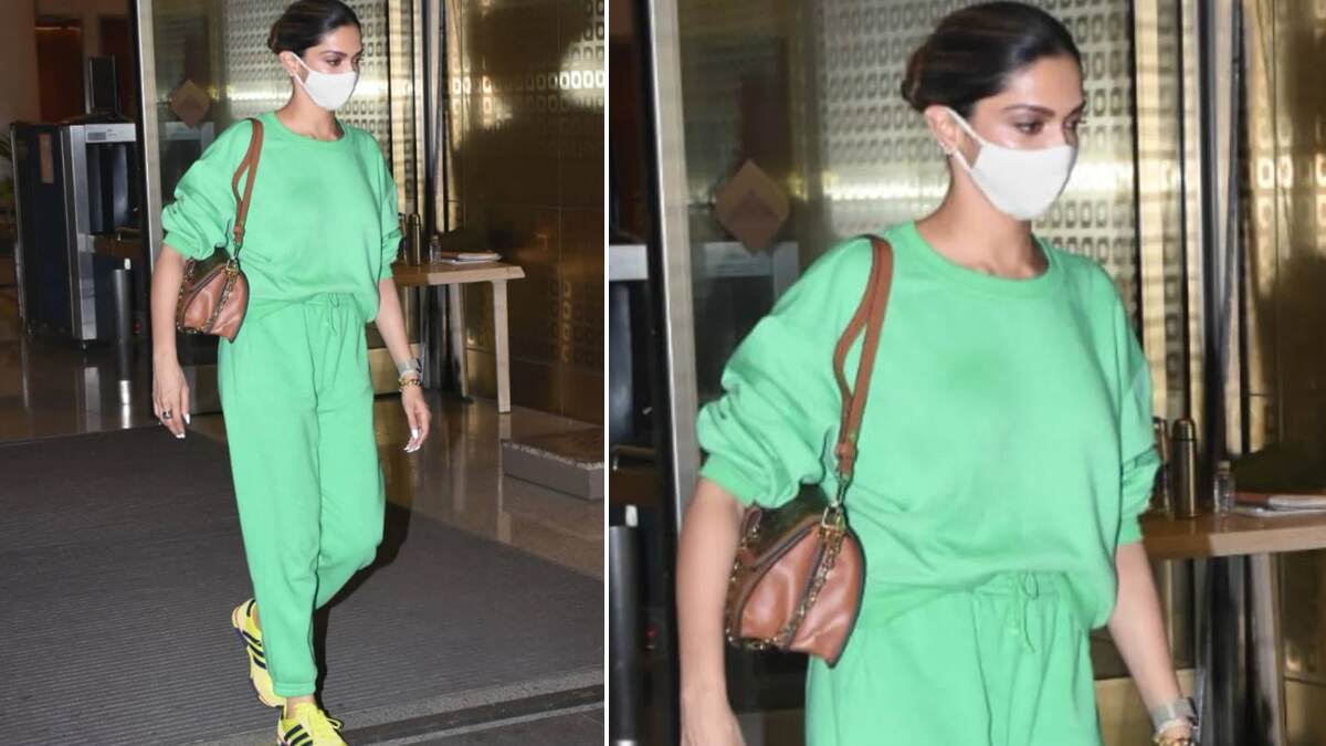 Deepika Padukone wore a Louis Vuitton sweatsuit for her latest airport look, Vogue India