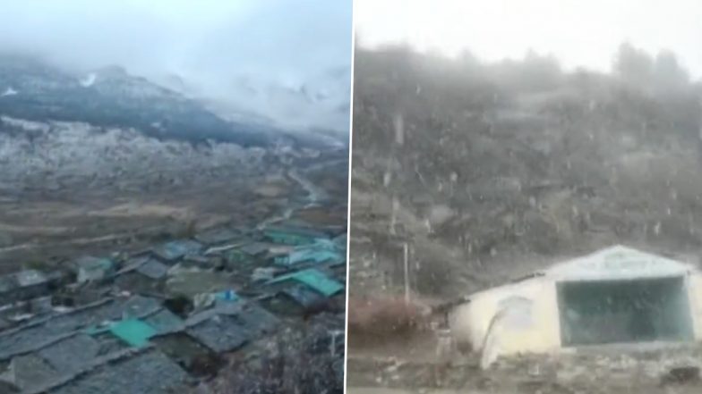 Uttarakhand: Higher Reaches of Himalaya Receive Snowfall, Watch Stunning Video