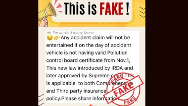 Accident Insurance Claim Will be Rejected in Absence of PUC Certificate? Here’s A Fact Check of the Fake News Going Viral