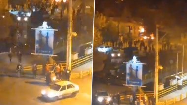 Iran Protests: Ayatollah Khomeini’s Residence Set on Fire in Khomeyn (Watch Videos)
