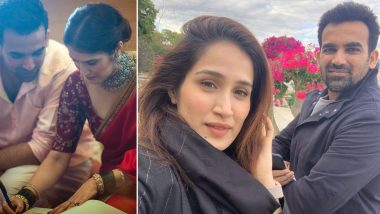 Sagarika Ghatge Shares Throwback Pictures To Wish Hubby Zaheer Khan on Their Marriage Anniversary!