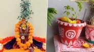 Tulsi Vivah 2022 Pot Decoration Ideas: From Draping a Saree Around the Pot to Painting Traditional Patterns, Get Beautiful Design Ideas for Your Pot Holder Here (Watch Videos)