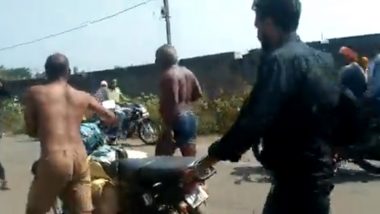 Mob Lynching in Chhattisgarh: Accused of Selling Beef, Two Men Stripped and Whipped With Belts in Bilaspur (Watch Video)