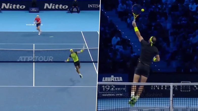 Rafael Nadal Hits Sensational Backhand Shot During Nitto ATP Finals 2022 Encounter Against Casper Ruud (Watch Video)