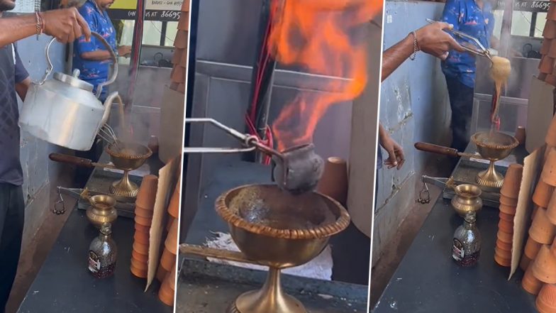 Old Monk Chai at Roadside Tea Stall Near Sinquerim Beach in Goa, 'End is Near' Say Internet (Watch Video)