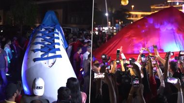 Qatar Unveil World's Largest Soccer Boot Ahead of FIFA World Cup 2022 (Watch Video)