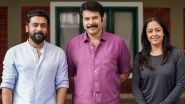 Kaathal &ndash; The Core: Suriya Photographed with Mammootty and Jyotika on the Sets of Jeo Baby&rsquo;s Film (View Pics)