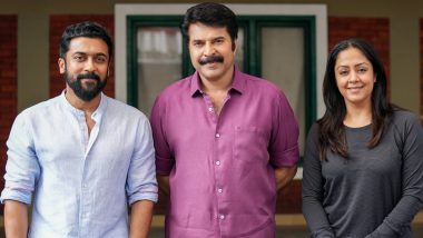 Kaathal – The Core: Suriya Photographed with Mammootty and Jyotika on the Sets of Jeo Baby’s Film (View Pics)