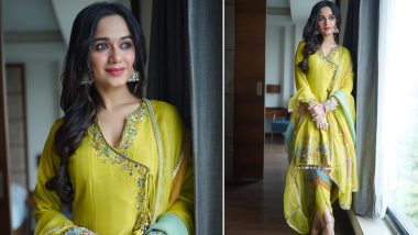 Jannat Zubair Shares Her Excitement for the Release of Kulche Chole As She Poses in a Traditional Dhoti Suit! (View Pic)