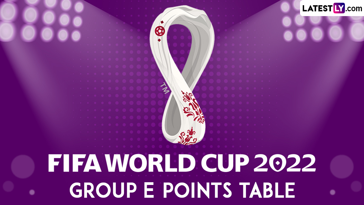 Football News Group E FIFA World Cup Qatar 2022 Points Table, Team