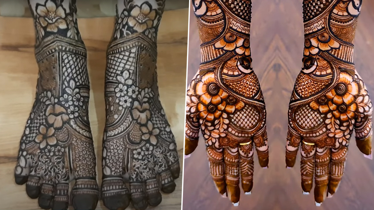 Easy Bridal Mehndi |Floral Dulhan Mehendi Designs 2022 |Wedding Henna Design  |Full Bridal Mehendi - YouTube