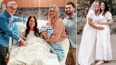 56-Year-Old Grandmother Turns Surrogate To Give Birth to Her Son and Daughter-in-Law's Baby in The United States (View Pics)