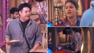 Bigg Boss 16 Preview: Sajid Khan Aggressively Kicks a Glass Door as He Gets Angry With Gori Nagori (Watch Video)