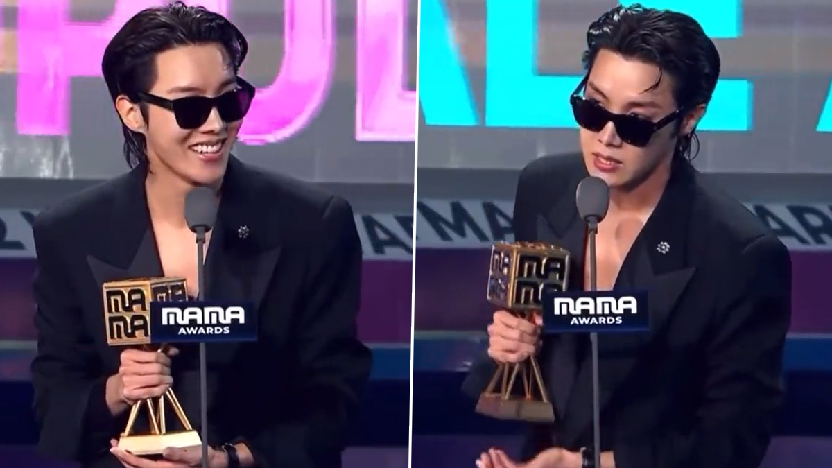 JHOPE at Mama 2022 Winning BIG Along With BTS -  Sweden
