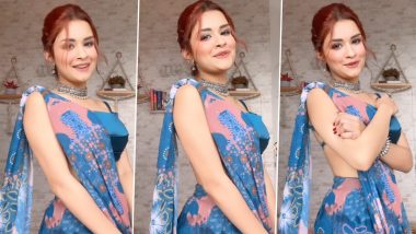 Avneet Kaur Grooves to the Beats of Samjhawan in Nine Yards of Drape! (Watch Video)