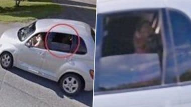 Alien Spotted Sitting In Back Seat of Car? Google Earth User Claims To See The Unusual Life Form Lurking Inside a Vehicle; Pic of The Chilling Discovery Goes Viral