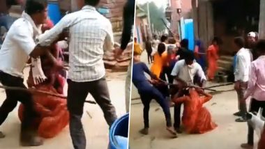 Video: Woman Thrashed Mercilessly With Sticks Over Petty Dispute in UP’s Firozabad