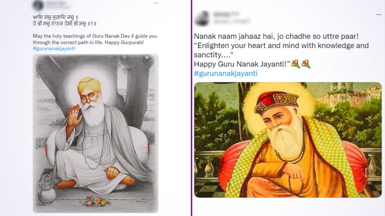 Guru Nanak Jayanti 2022 Wishes & Videos: Netizens Celebrate Baba Nanak's Prakash Utsav By Sharing His Pictures, Clips, Greetings and Quotes on Twitter