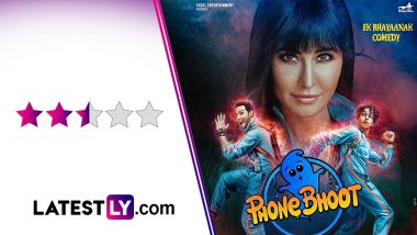 Phone Bhoot Movie Review: Katrina Kaif, Ishaan Khatter and Siddhant Chaturvedi's Supernatural Comedy Runs Out of Good Gags and Spooks In Its Tepid Second Half (LatestLY Exclusive)