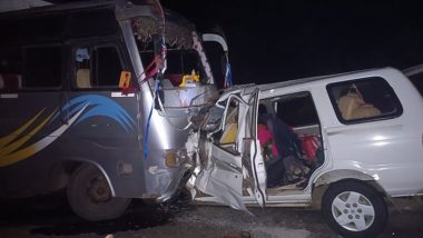 Madhya Pradesh Road Accident: 11 Killed, 1 Injured After SUV Collides With Bus in Betul